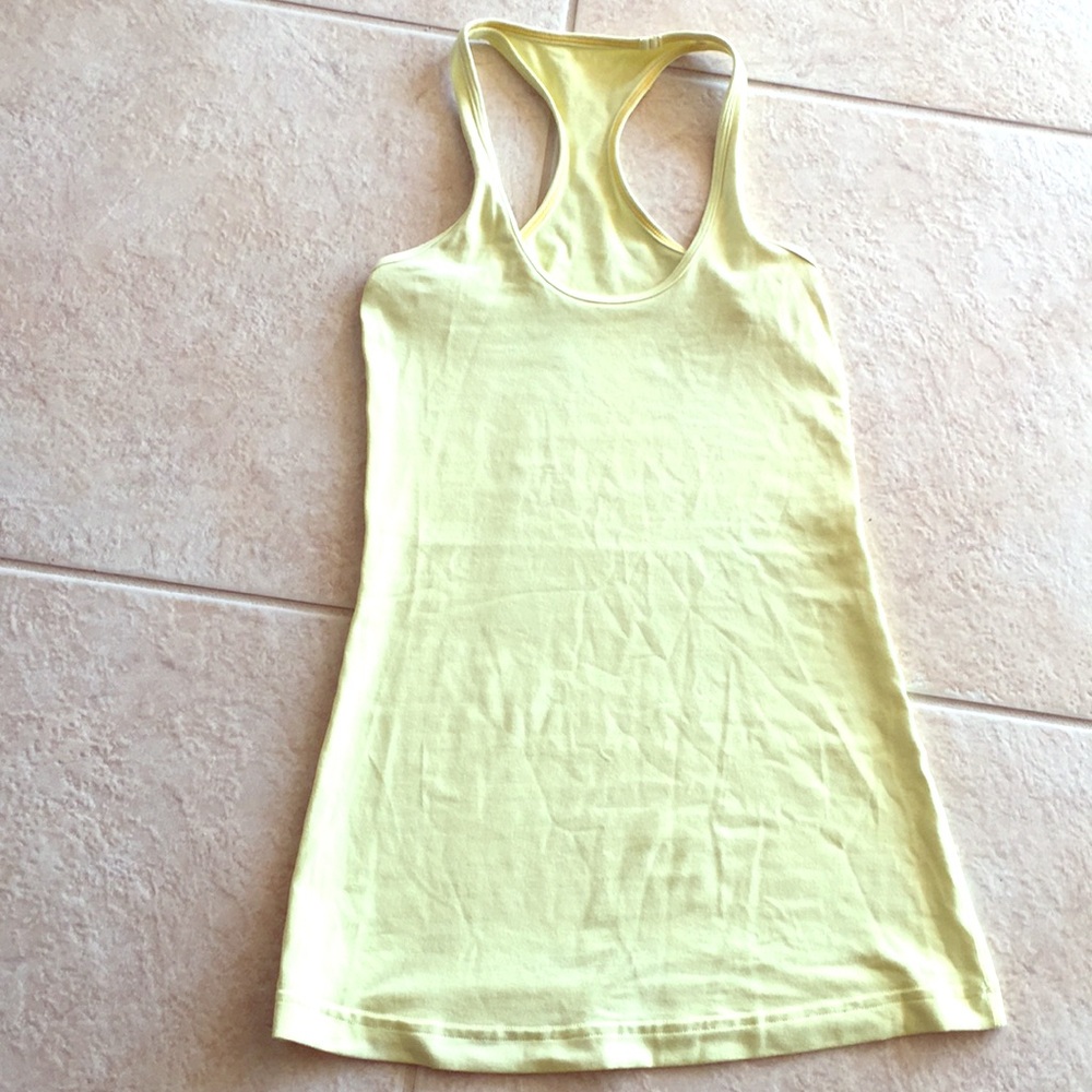 LuLuLemon tank size 2 lemon yellow